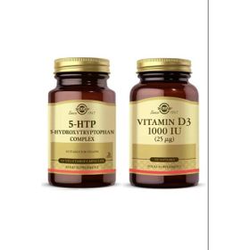 Solgar 5-HTP 30 Kapsül+ Vitamin D3 1000 IU 100 Kapsül