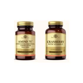Solgar Amino 75 30 Kapsül + Solgar Cranberry with Vitamin C 60 Kapsül