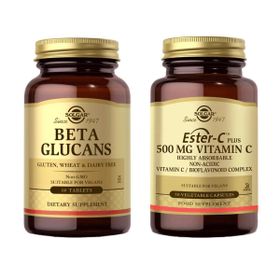 Solgar Beta 1.3 Glucans 60 Tablet + Solgar Ester-C Plus 500 mg 50 Kapsül