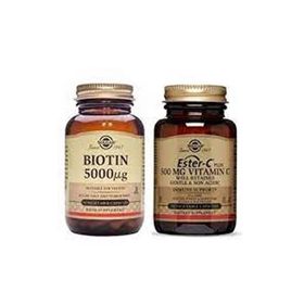 Solgar Biotin 5000 mcg 50 Kapsül + Solgar Ester-C Plus 500 mg 50 Kapsül