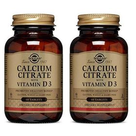 Solgar Calcium Citrate With Vitamin D3 2x60 Tablet