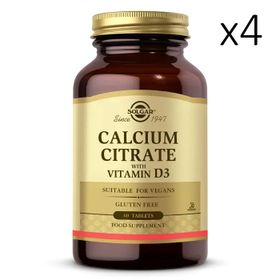 Solgar Calcium Citrate with Vitamin D3 4x60 Tablet