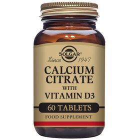 Solgar Calcium Citrate With Vitamin D3 60 Tablet