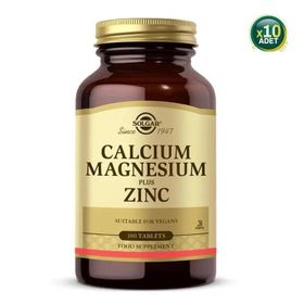 Solgar Calcium Magnesium Plus Zinc 10x100 Tablet