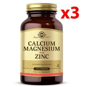 Solgar Calcium Magnesium Plus Zinc 3x100 Tablet