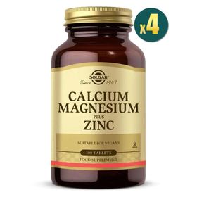 Solgar Calcium Magnesium Plus Zinc 4x100 Tablet