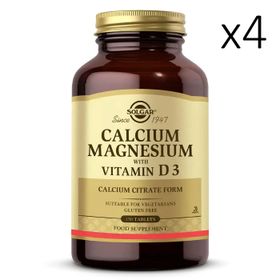 Solgar Calcium Magnesium with Vitamin D3 4x150 Tablet