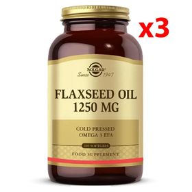 Solgar Flaxseed Oil 1250 mg 3x100 Kapsül