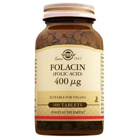 Solgar Folacin Folic Acid 400 mcg 100 Tablet