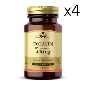 Solgar Folacin Folic Acid 400 mcg 4x100 Tablet