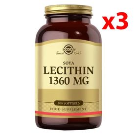 Solgar Lecithin 1360 mg 3x100 Kapsül