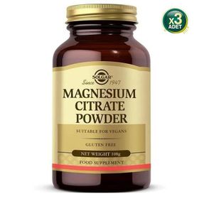 Solgar Magnesium Citrate İçeren 108 gr Toz