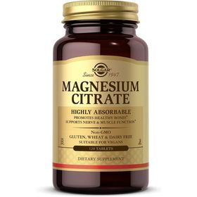 Solgar Magnesium Citrate İçeren 120 Tablet