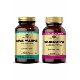 Solgar Male Multiple 60 Tablet + Female Multiple 60 Tablet