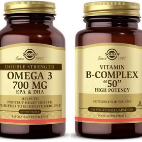 Solgar Omega 3 700 mg 60 Kapsül + Solgar Vitamin B Complex 50 50 Kapsül