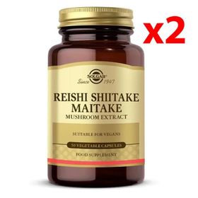 Solgar Reishi Shiitake Maitake Mushroom Extract 2x50 Kapsül