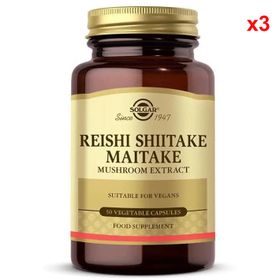 Solgar Reishi Shiitake Maitake Mushroom Extract 50 Kapsül