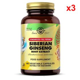 Solgar Siberian Ginseng Root Extract 3x60 Kapsül