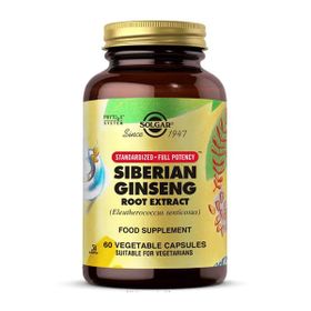 Solgar Siberian Ginseng Root Extract İçeren 60 Kapsül