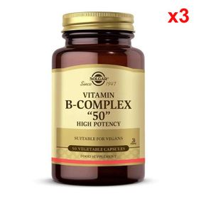 Solgar Vitamin B-Complex 50 3x50 Kapsül