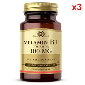 Solgar Vitamin B1 Thiamin 100 mg 3x100 Kapsül