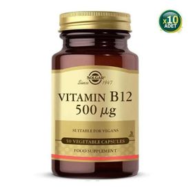 Solgar Vitamin B12 500 mcg 10x50 Kapsül