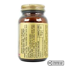 Solgar Vitamin C With Rose Hips 500 mg 2x100 Tablet