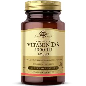 Solgar Vitamin D3 1000 IU 100 Çiğnenebilir Tablet