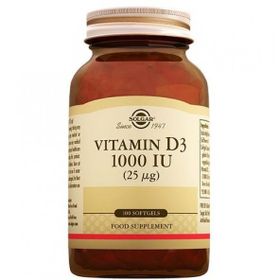 Solgar Vitamin D3 1000 IU 100 Kapsül