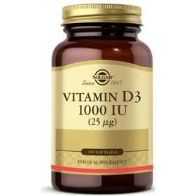 Solgar Vitamin D3 1000 IU 100 Kapsül