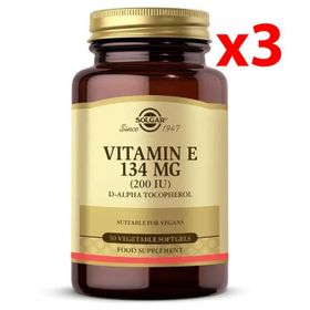 Solgar Vitamin E 200 IU 3x50 Kapsül