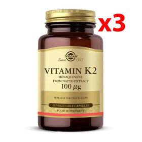 Solgar Vitamin K2 100 mcg 3x50 Kapsül