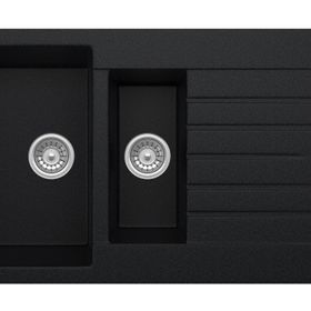 Solido Opal UM-100 Metallic Black Granit Eviye