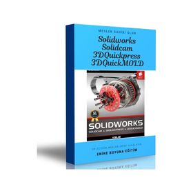 Solidworks - Solidcam - 3DQuickpress - 3DQuicmold Eğitim Seti - Enine Boyuna Eğitim