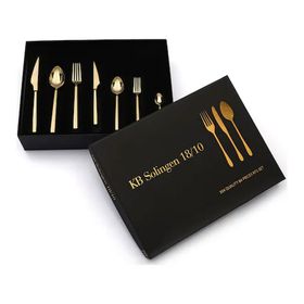 Solingen 84 Parça Löwe Gold Çatal Kaşık Bıçak Seti