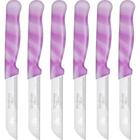 Solingen Mermer Desen Pembe 6'lı Meyve Bıçağı