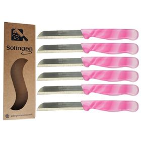 Solingen Mermer Desen Pembe 6'lı Meyve Bıçağı