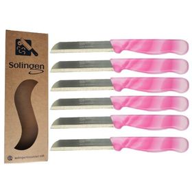 Solingen Mermer Desen Pembe 6'lı Meyve Bıçağı