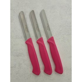 Solingen Micro Tırtıklı Pembe 3'lü Sebze Doğrama Bıçağı