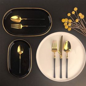 Solingen Royal Black Parlak 36 Parça 6 Kişilik Çatal Kaşık Bıçak Takımı