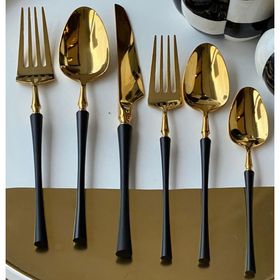 Solingen Royal Black Parlak 36 Parça 6 Kişilik Çatal Kaşık Bıçak Takımı