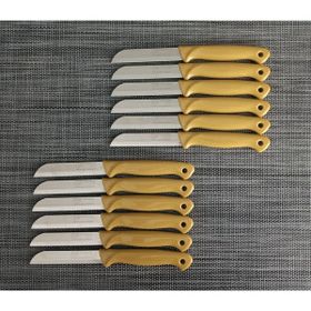 Solingen Simli Hardal Sarı 12 Adet Meyve Bıçağı