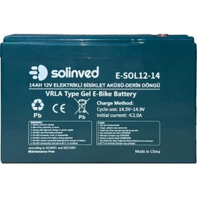 Solinved 12 v 14 Ah Vrla Tipi Elektrikli Bisiklet Aküsü