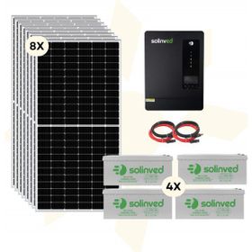 Solinved 9600W Akıllı Mono Siyah Beyaz Güneş Enerjili Paket Sistem