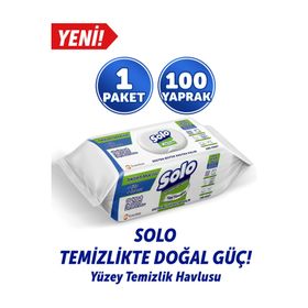 Solo 100'lü Okaliptus Çam Esintisi Yüzey Temizlik Havlusu