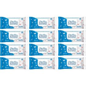 Solo 12x90 Yaprak Okyanus Ferahlığı Islak Havlu