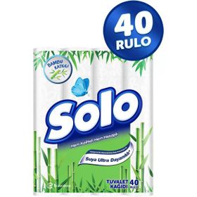 Solo 2 Katlı 40'lı Bambu Katkılı Tuvalet Kağıdı