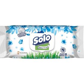Solo 3x90 Yaprak Okyanus Ferahlığı Islak Havlu