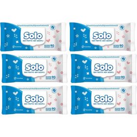 Solo 6x90 Yaprak Okyanus Ferahlığı Islak Havlu