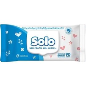Solo 6x90 Yaprak Okyanus Ferahlığı Islak Havlu